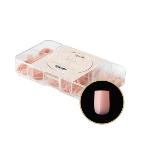 GEL-X® MARGOT NATURAL SQUARE Extra Short / CARRE Extra COURT BOX OF TIPS 150PCS - 11 SIZES