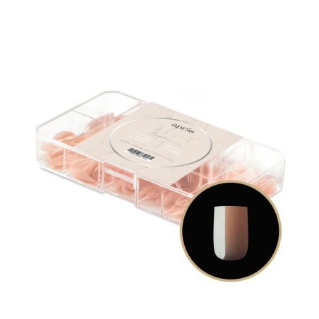 NEUTRALS GEL-X® Emma Natural Square Extra Short BOX OF TIPS 150PCS - 11 SIZES