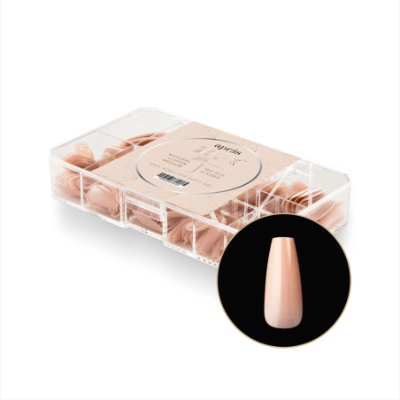 Gel-X Neutrals Lila Natural Coffin medium Box of Tips 150pcs