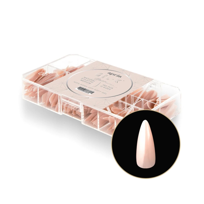 Gel-X Neutrals Maisie Natural Stiletto Medium Box of Tips 150pcs