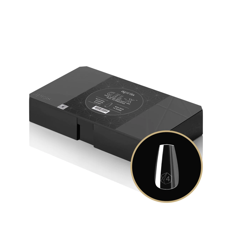 CAPSULES GEL-X NATURAL COFFIN SHORT/COFFIN COURT 2.0 TIPS 14 TAILLES