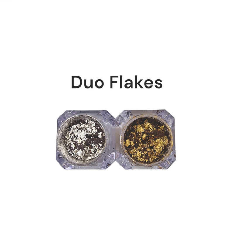 DUO DIAMOND FLAKES SILVER GOLD NKF