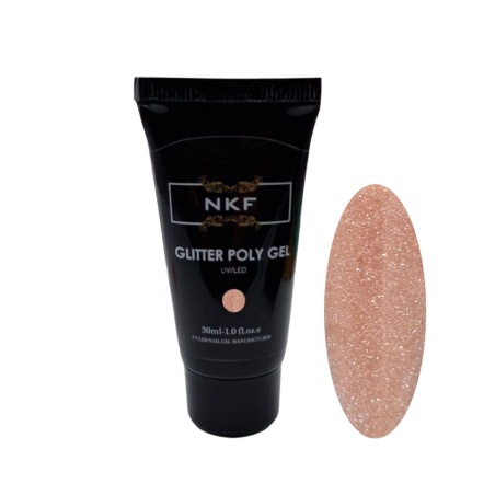 GLITTER POLY GEL NKF N°03