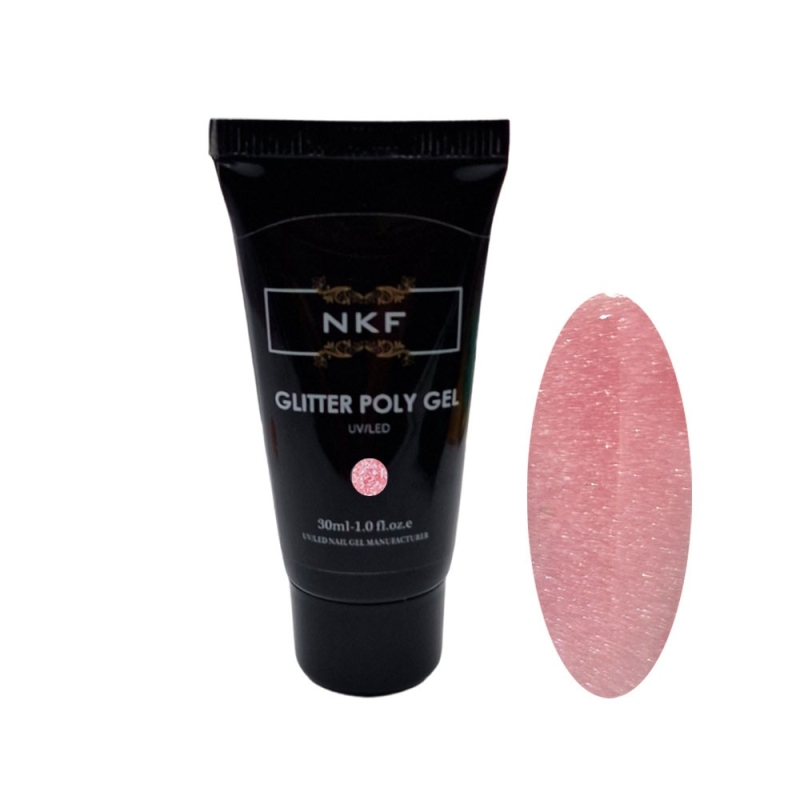 GLITTER POLY GEL NKF N°04